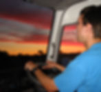Driving into the Sunset
