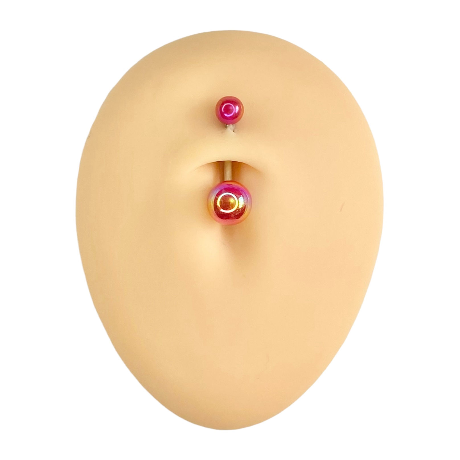 Red AB Coated Belly Bar 