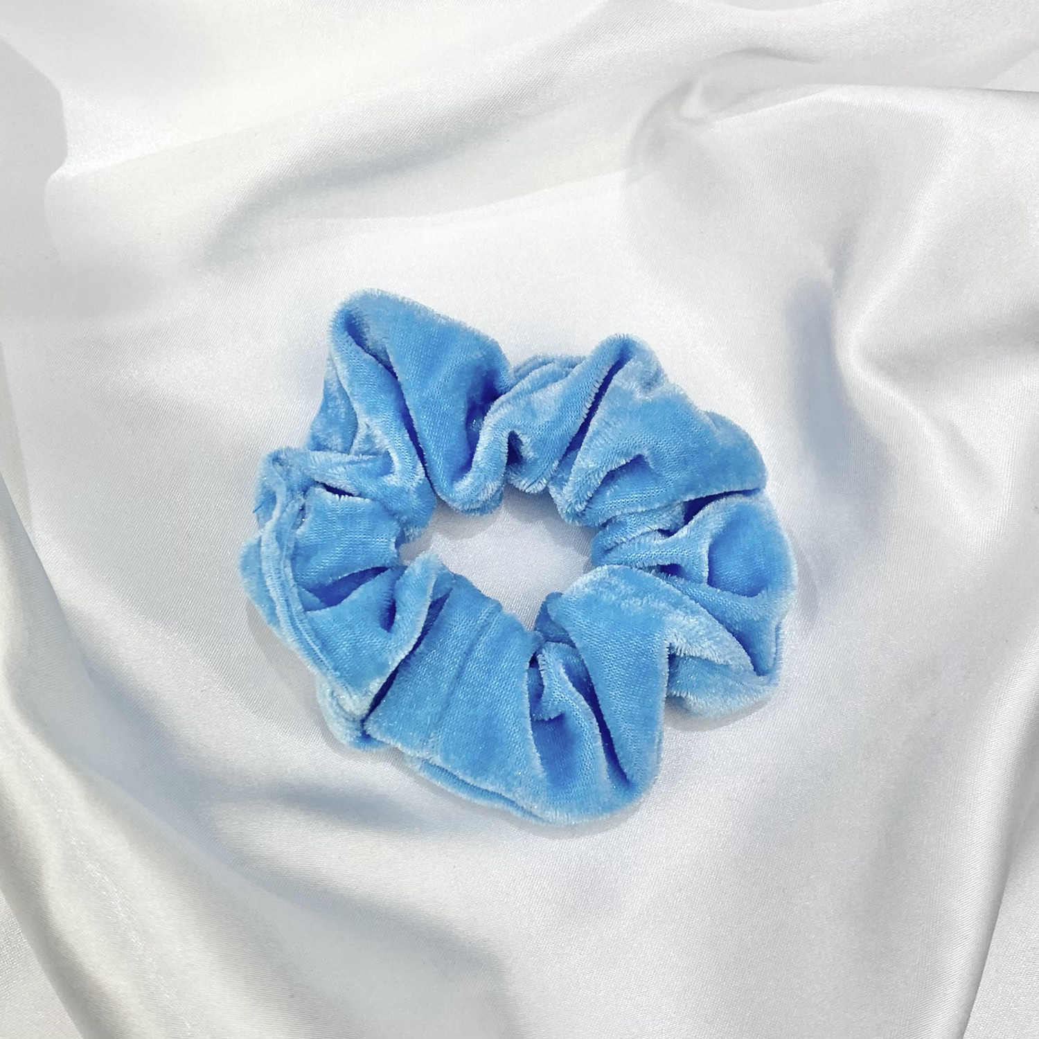 Blue Velvet Scrunchie