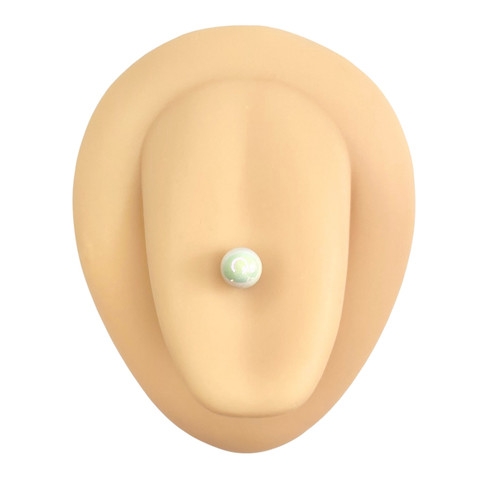 White Metallic AB Tongue Bar