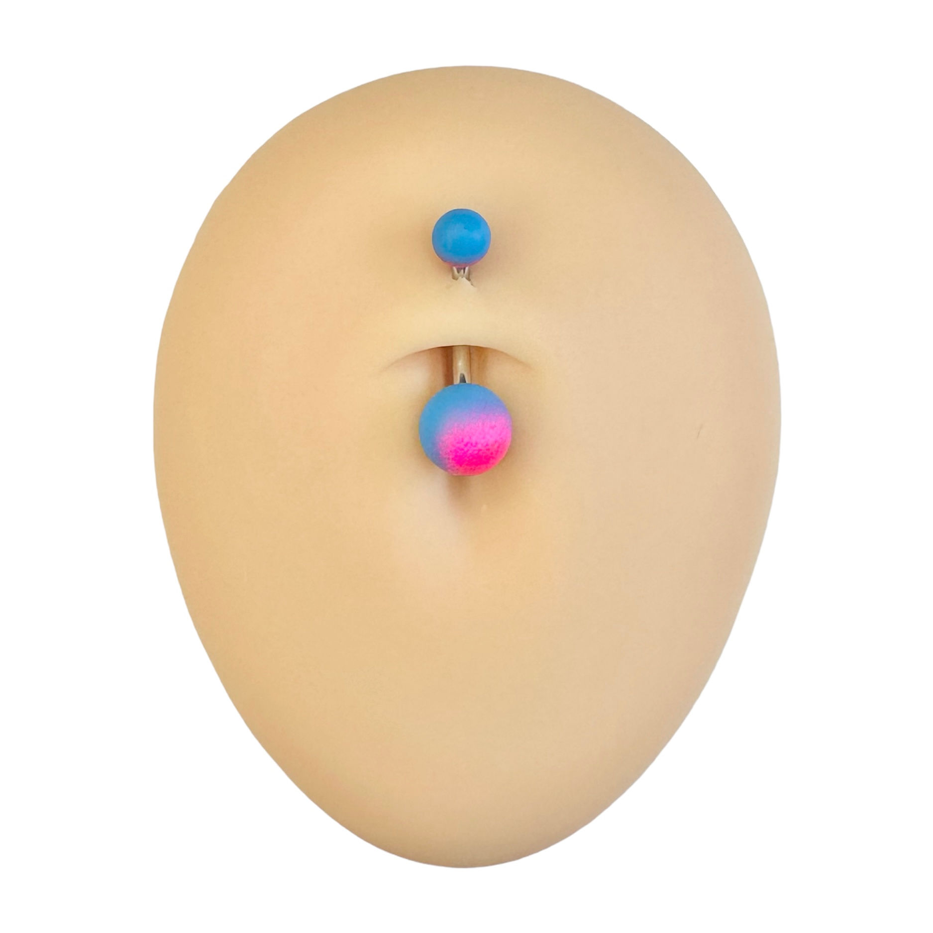 Pink & Blue Two Tone Belly Bar