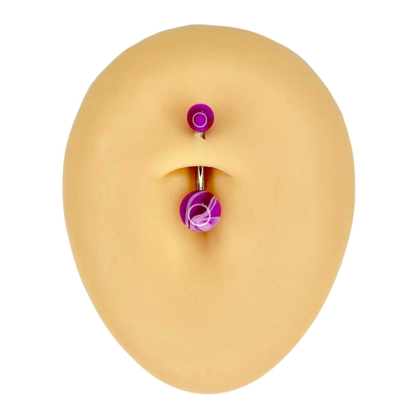 Purple Marble Effect Belly Bar 