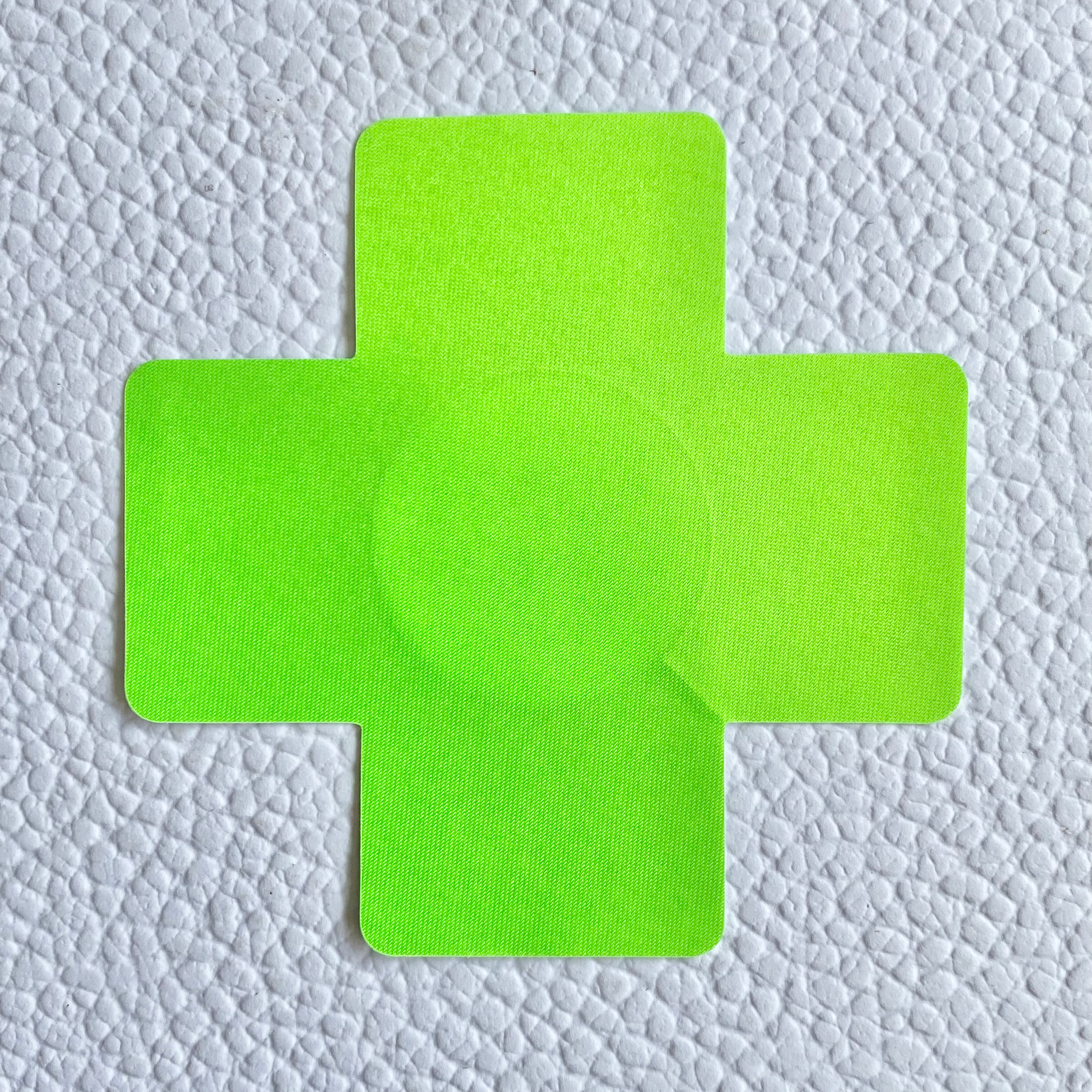 Neon Green Cross Nipple Covers