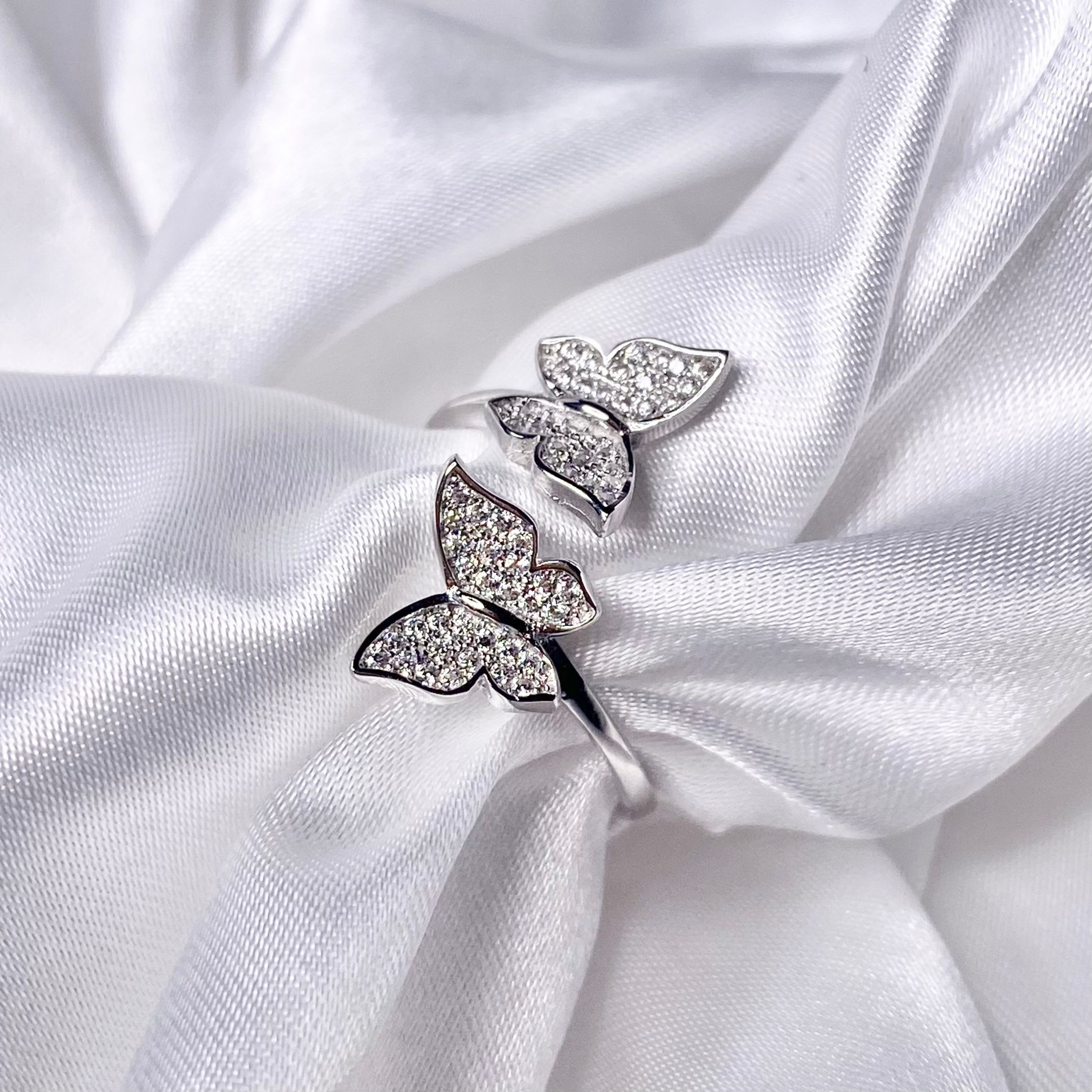 Silver Pretty Duo Ring