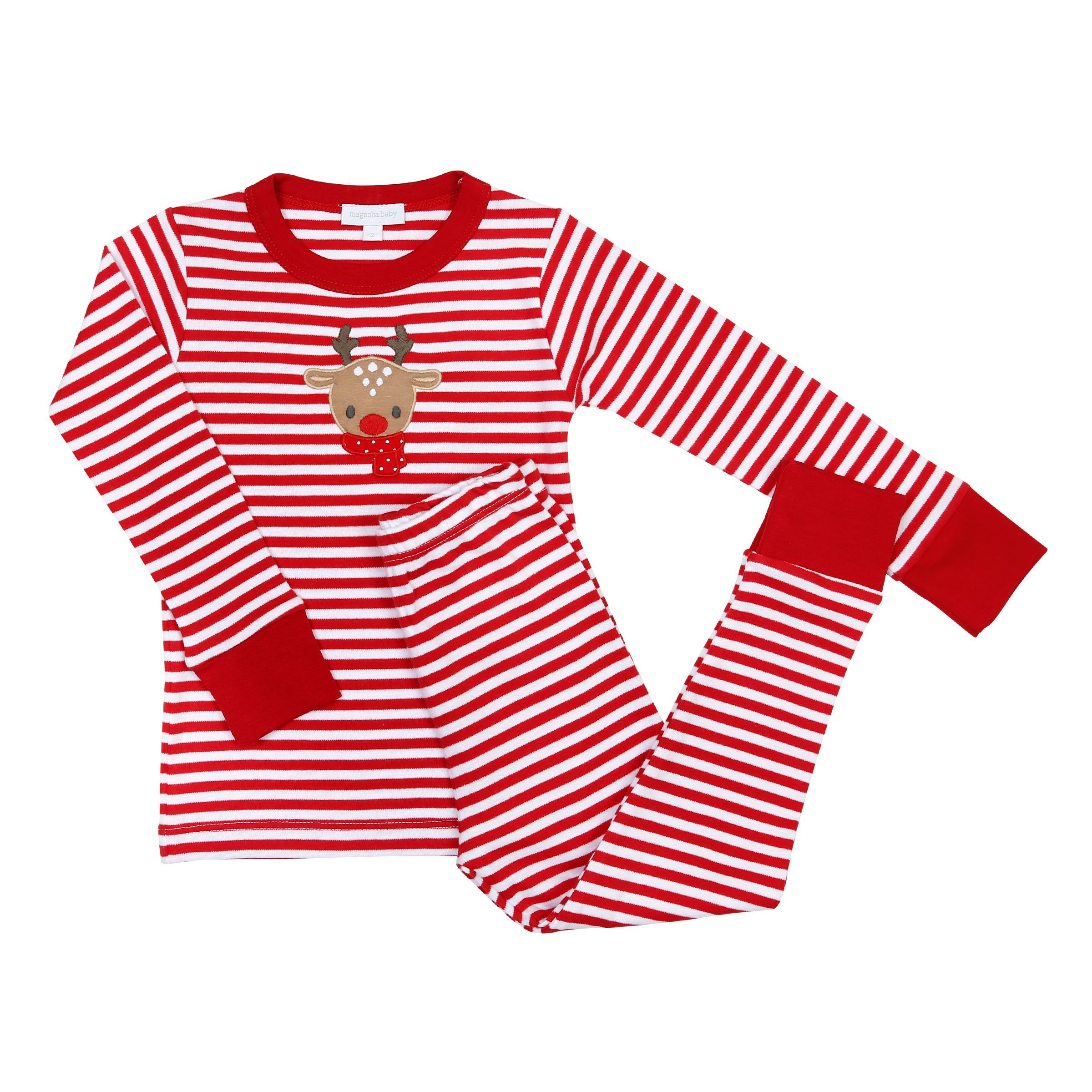 Rudolph Applique Long Pajamas