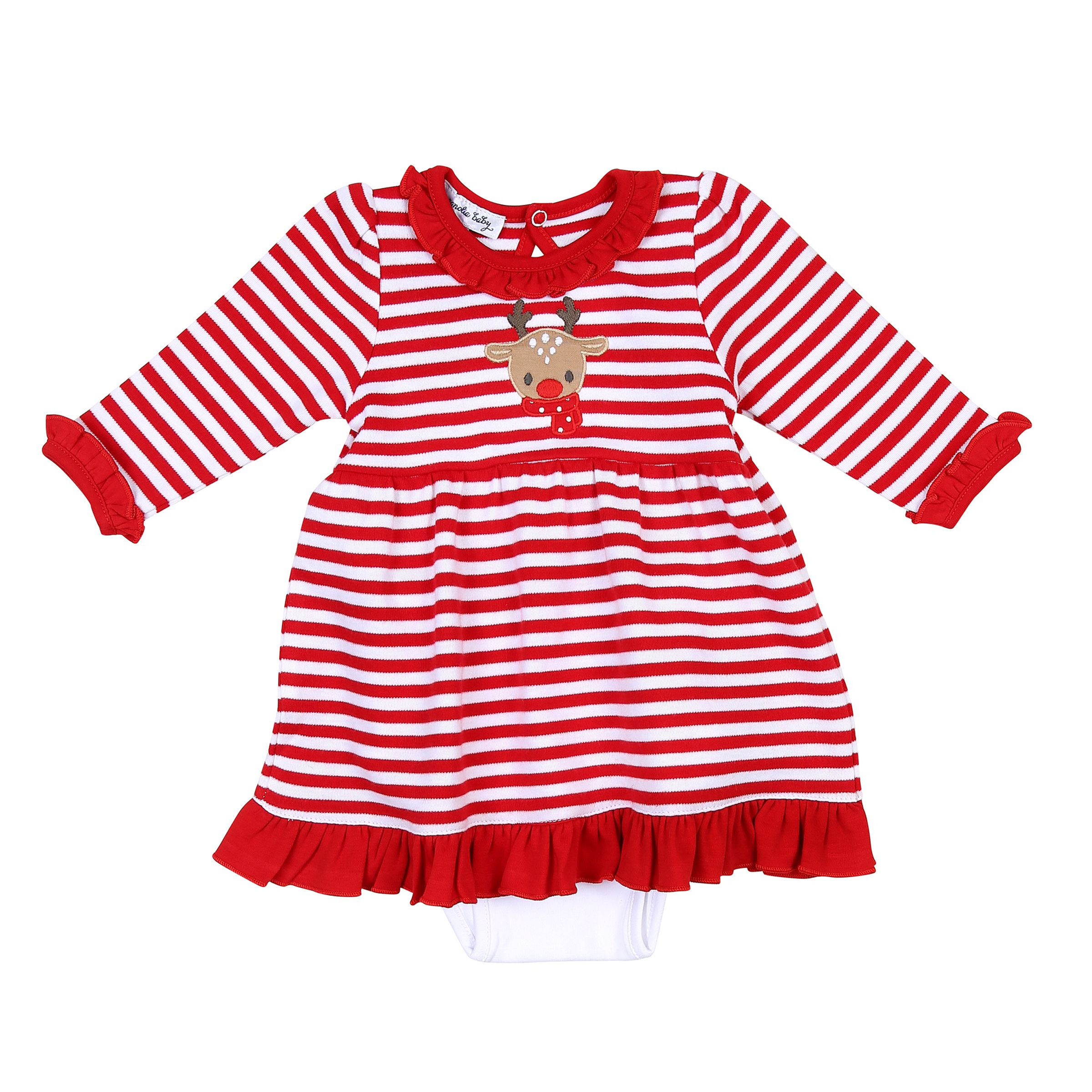 Rudolph Applique Dress Set