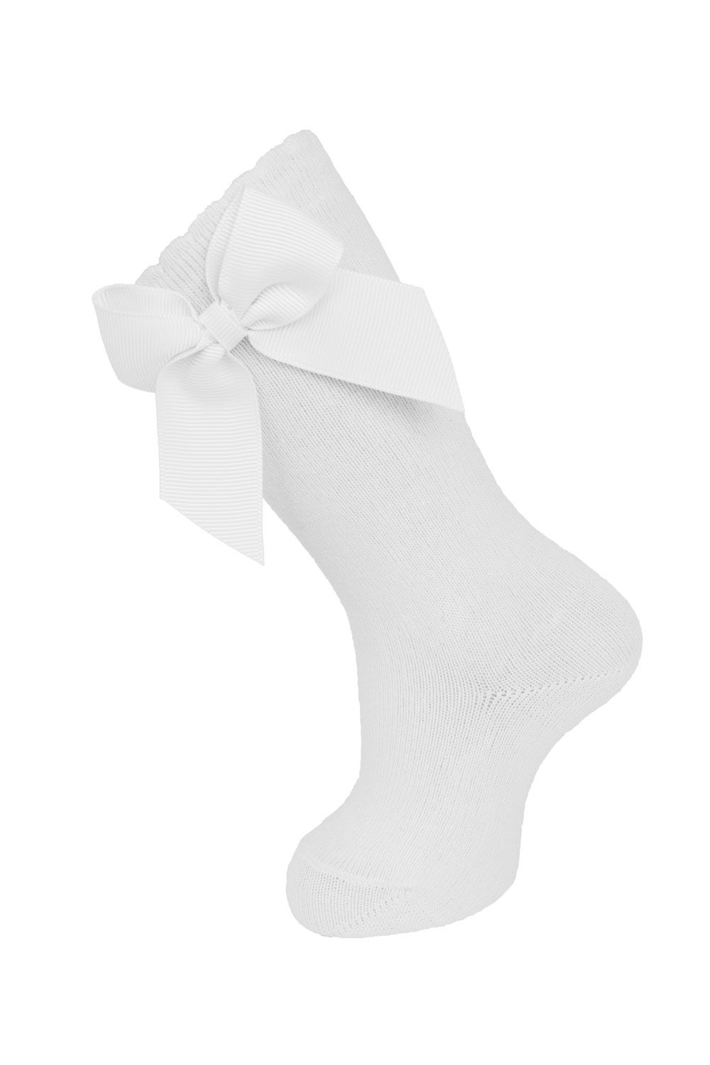 Carlomagno Knee Socks with Gross Grain Side Bow