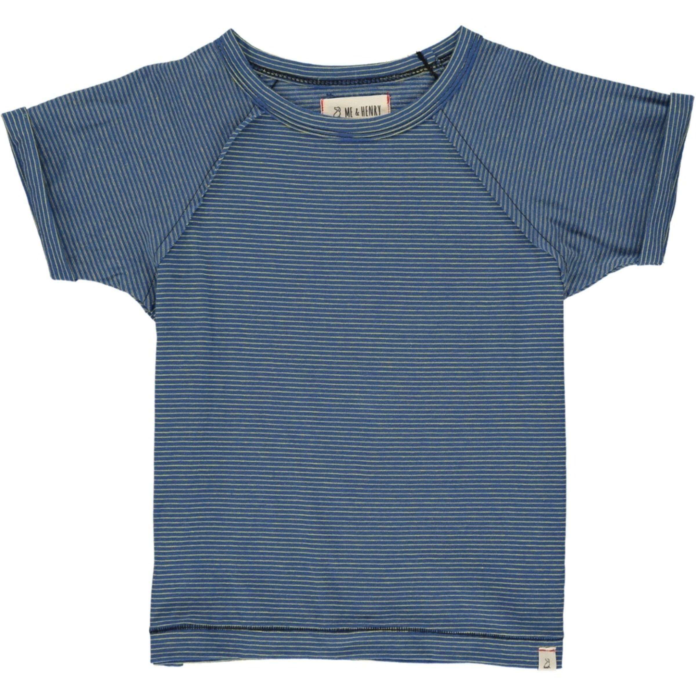 Blue + Yellow Striped Raglan