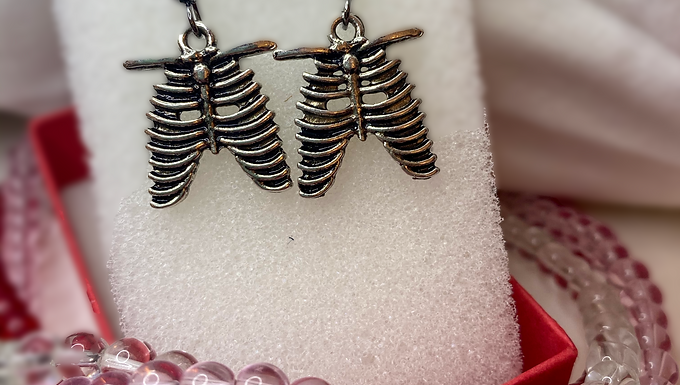 Rib Cage Dangle Earrings