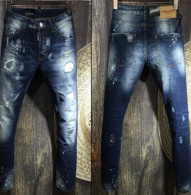 תמונה ממוזערת: ג'ינס Dsquared ארוך עם נקודות צבע