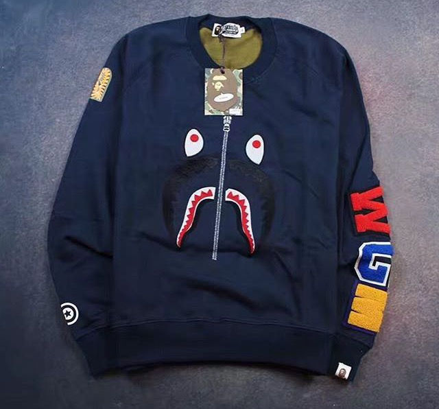 תמונה ממוזערת: ג׳קט Bape חצי רוכסן עם גב צבעי