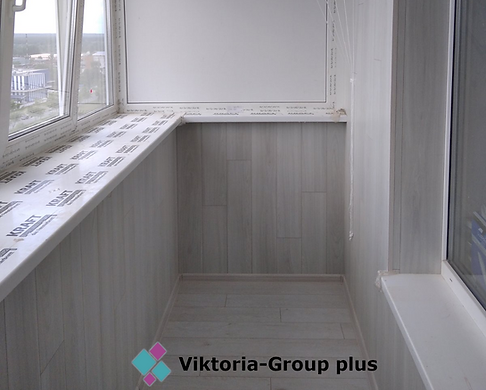 Балкон под ключ с выносным остеклением