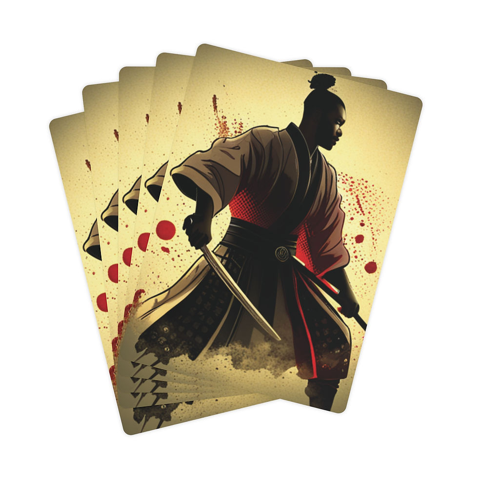 BLK SAMURAI VVE Poker Cards