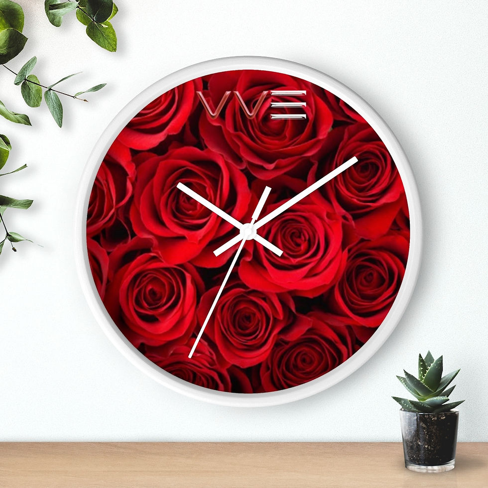 Thumbnail: Wall clock Red Speaker VVE (Rose)