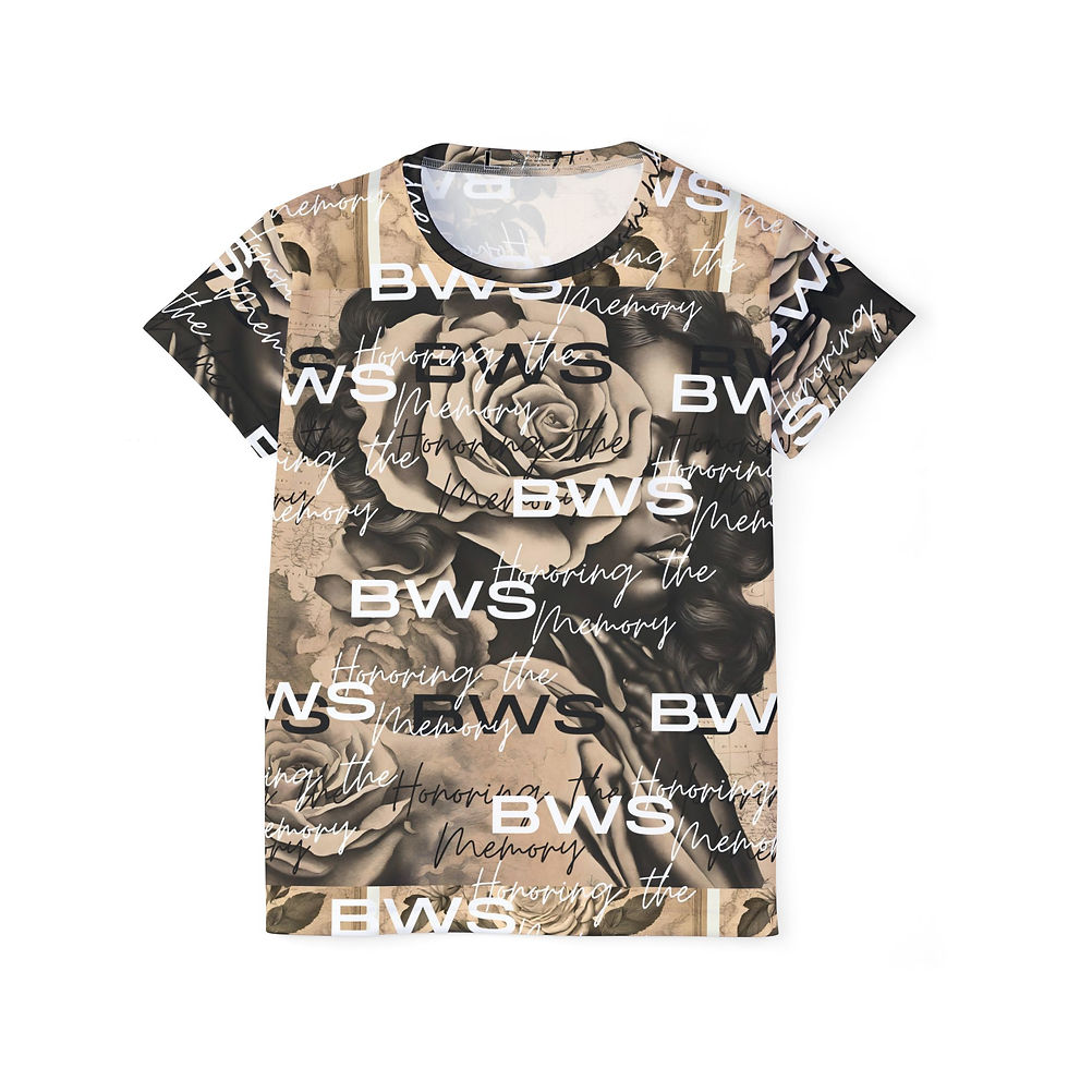 VVE BWS/ Black Wall Street- "Honoring the MemoryBWS" Loose fitTee Style#2