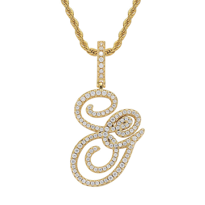 Thumbnail: Hesiod Classic Design Font Initial A-Z Necklace
