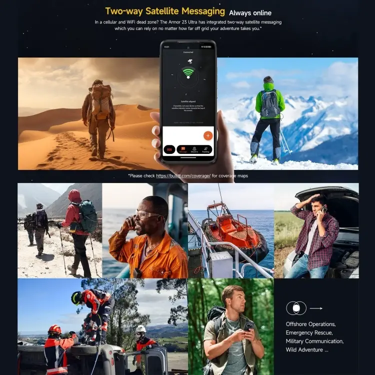 Thumbnail: Global Ulefone Armor 23 Ultra 12GB Android 13 8020 Satellite Messaging 5G