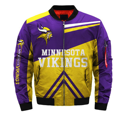 Thumbnail: Custom NFL motorcycle Thick Quilted Jackets Unisex