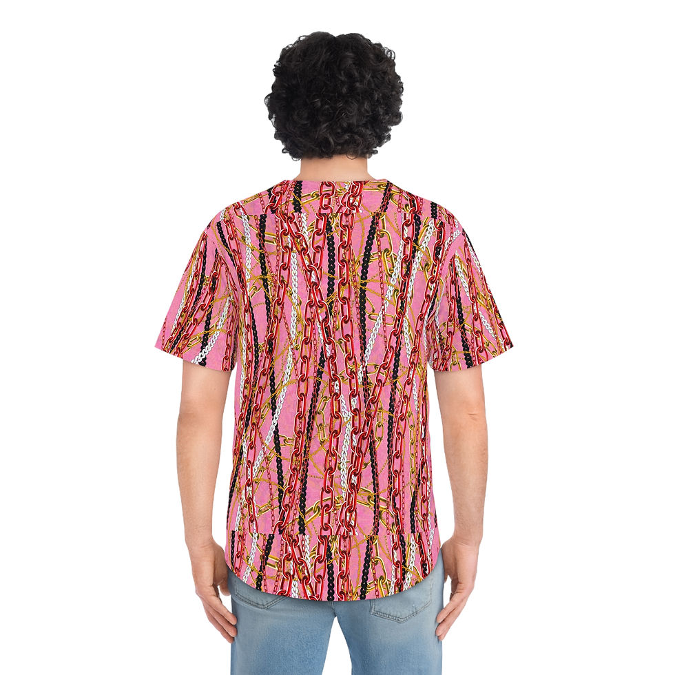 Thumbnail: VVE Apparel Co Pink Don II  Vibrant Men's Baseball Jersey 