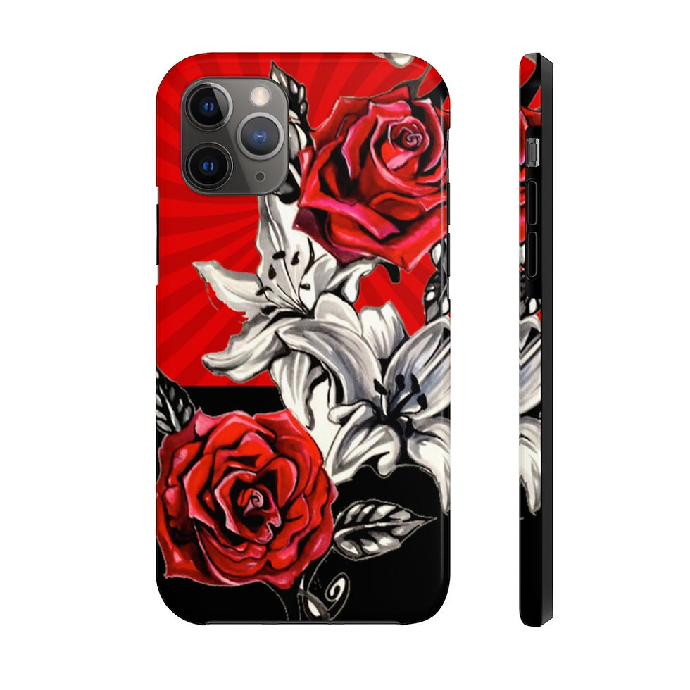 Thumbnail: Case Mate Tough Phone Cases (Rose Lilly Red)