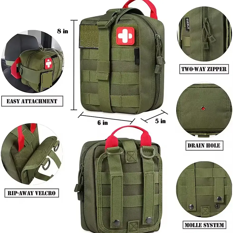 Thumbnail: Manufacturer First Aid Emergency Medical Survival Kit