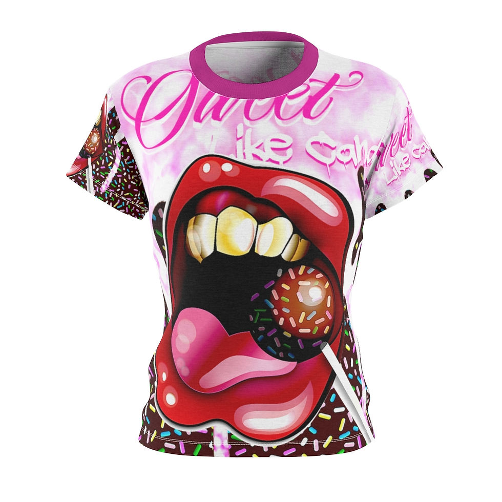 Women's AOP Cut & Sew Tee "Sweet like Candy"
