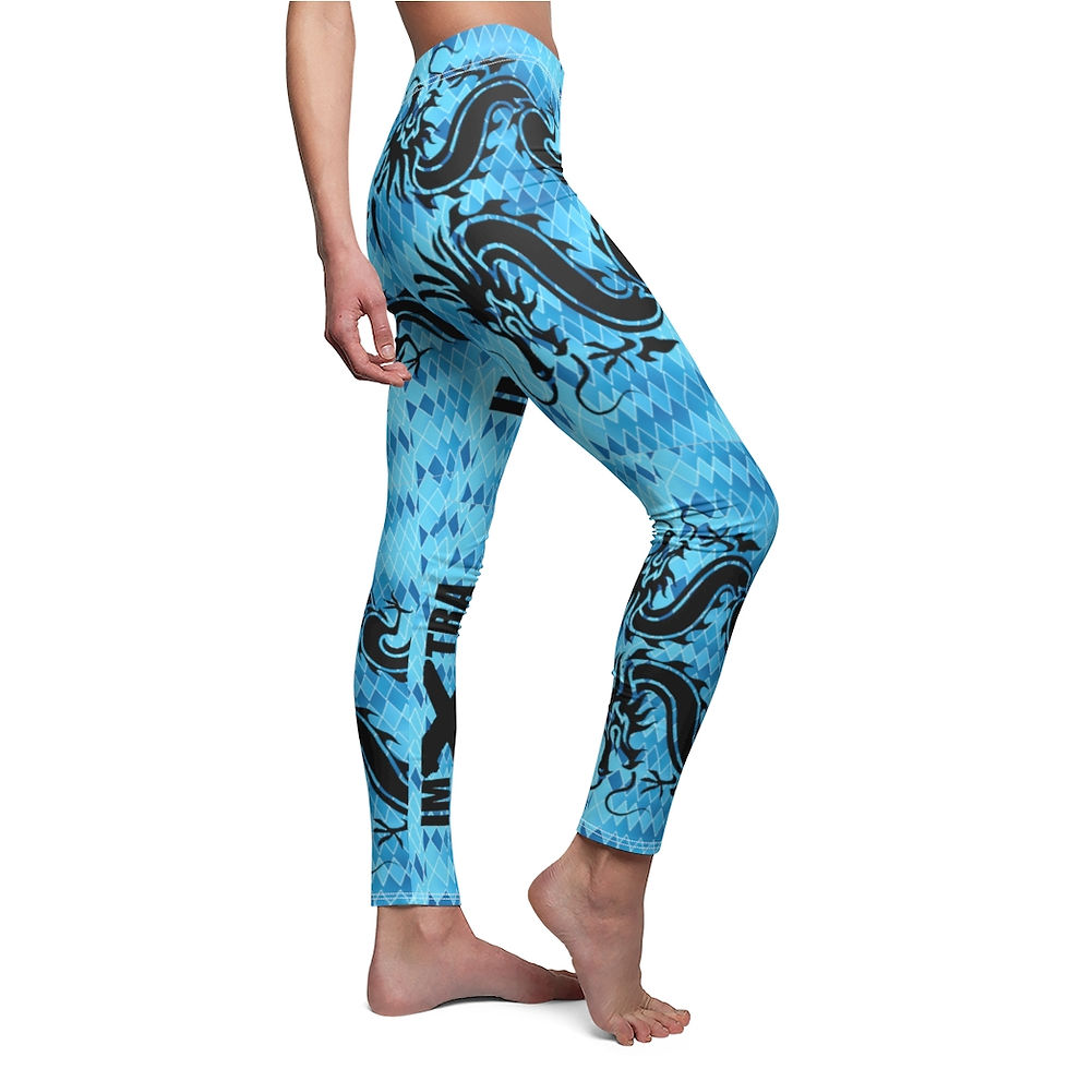 Women's Cut & Sew Casual Leggings IMXTRA Double Dragon