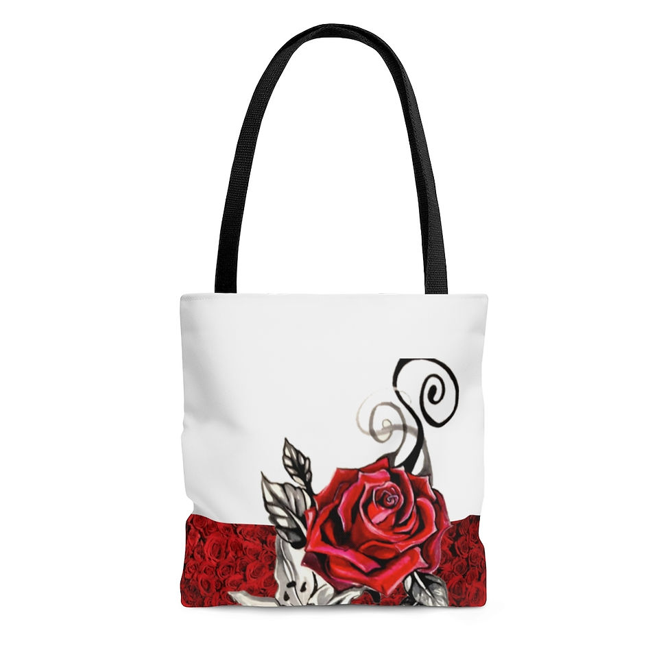 AOP Tote Bag VVE (Red Rose Lilly)