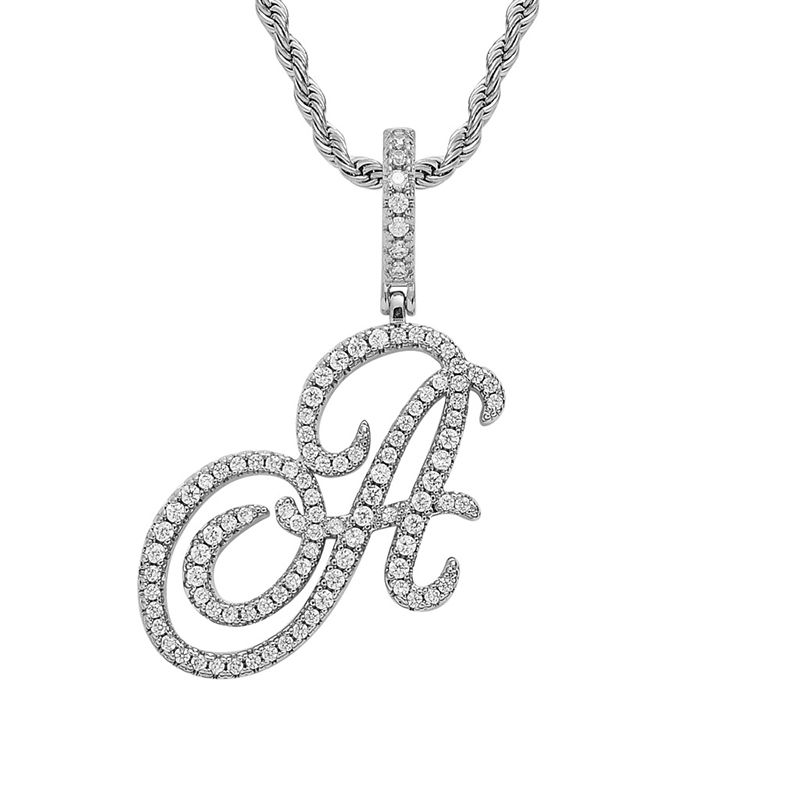 Thumbnail: Hesiod Classic Design Font Initial A-Z Necklace