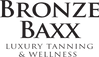 Bronze Baxx Tanning logo, a retail tenant we represented in commercial real estate