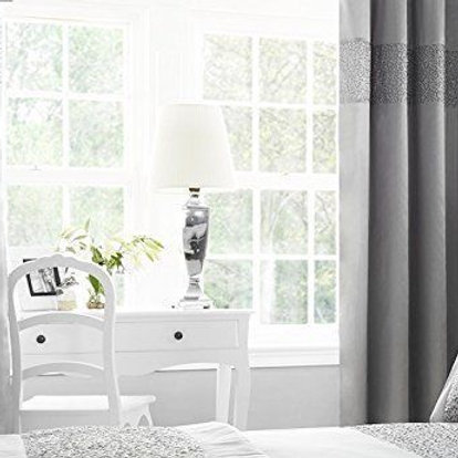 Silver Grey Diamante Sequin Bling Duvet Cover Bedding Set Or