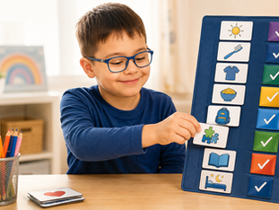 special needs child with schedule