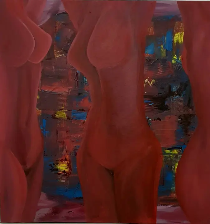 The Dance Oil on canvas
90 x 90 cms