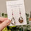 Thumbnail: Lodolite and Ruby Sterling Silver Teardrop Earrings