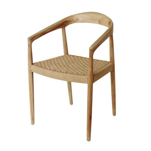 Modern Natural Dining Chair | Minimalist Accent Chairs