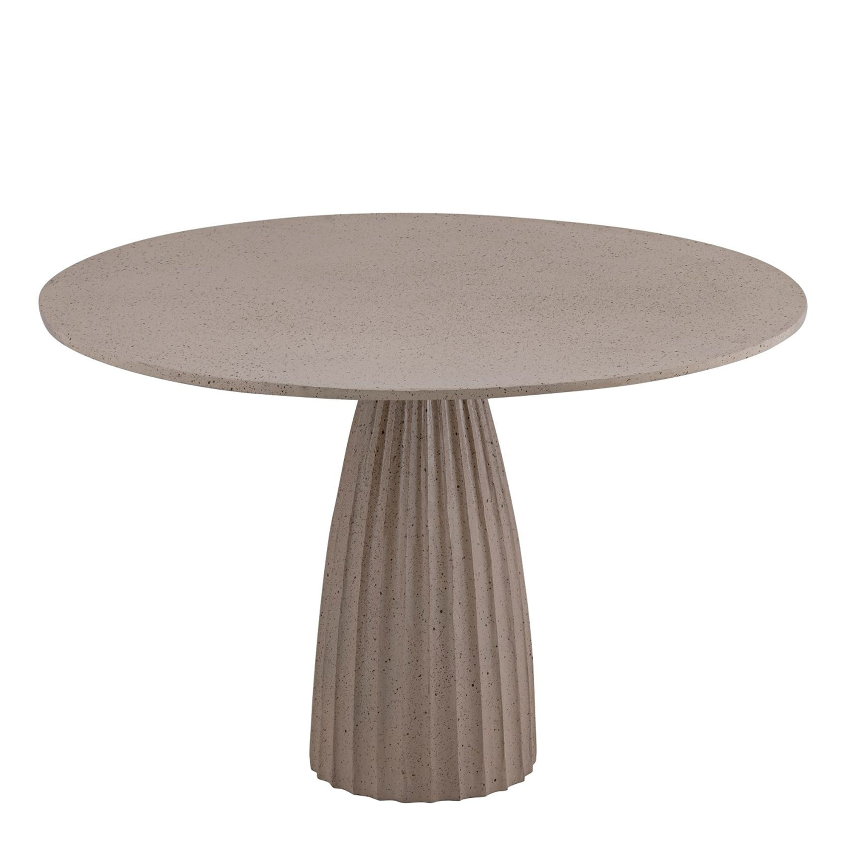 coastal style round outdoor dining table