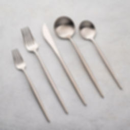 organic modern stainless steel flatware
