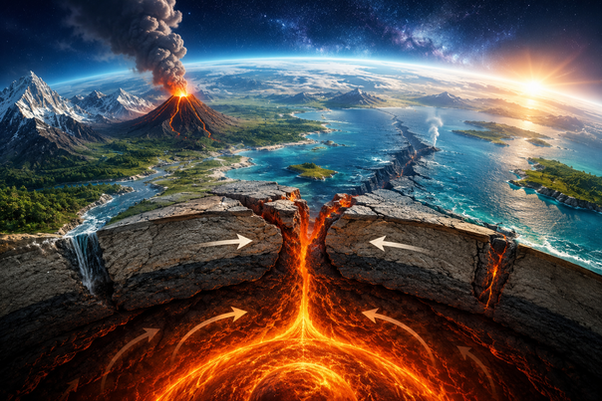Earth’s Broken Surface May Be the Reason We Are Alive