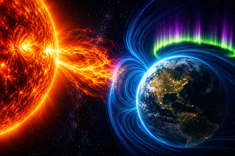 KP7 Geomagnetic Storm Follows Week of Solar Activity as Earth Remains Under Space Weather Watch