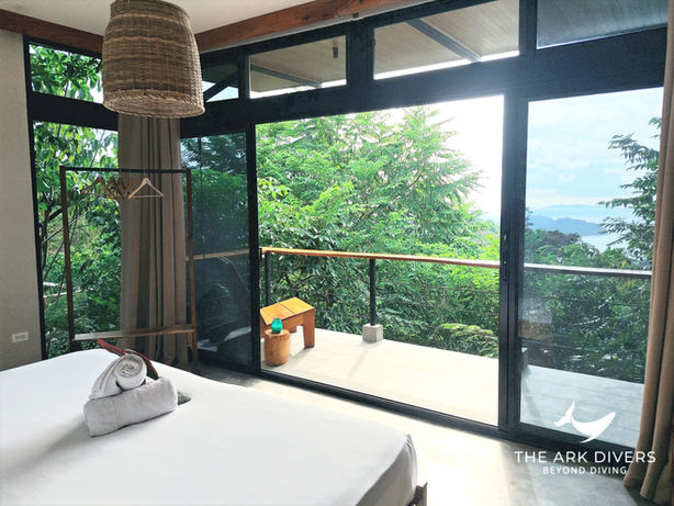 the ark divers cabana overlooking coiba national park scuba lodge panama