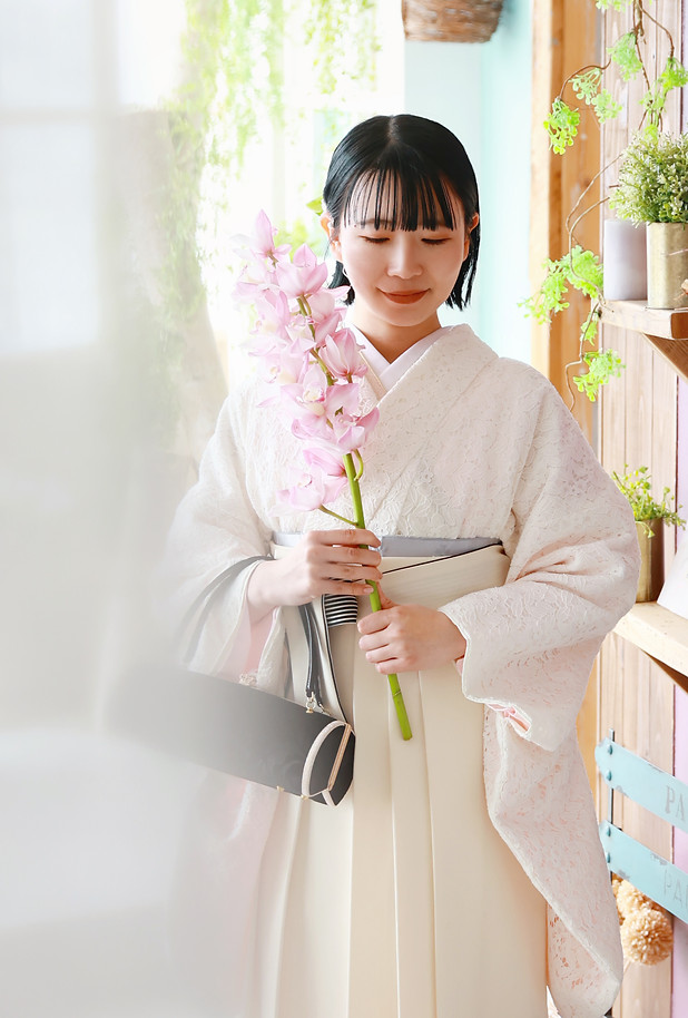 着物・袴・髪飾り等一式set ややこしい 大学卒業式