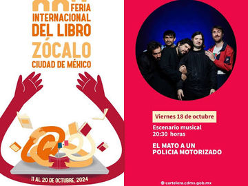 El Mató a un Policía Motorizado se presentará en la Feria del Libro en el Zócalo de la CDMX