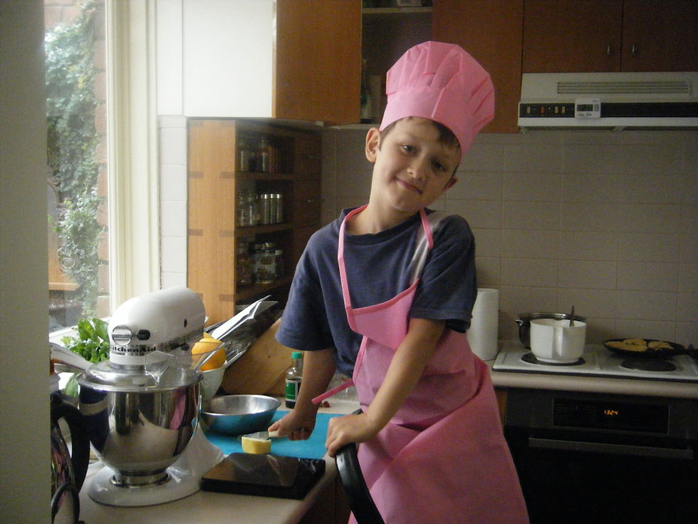 Manny cooking pink