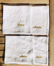 Serviettes de Table - Lin - Personnalisable - Lovely Taacha