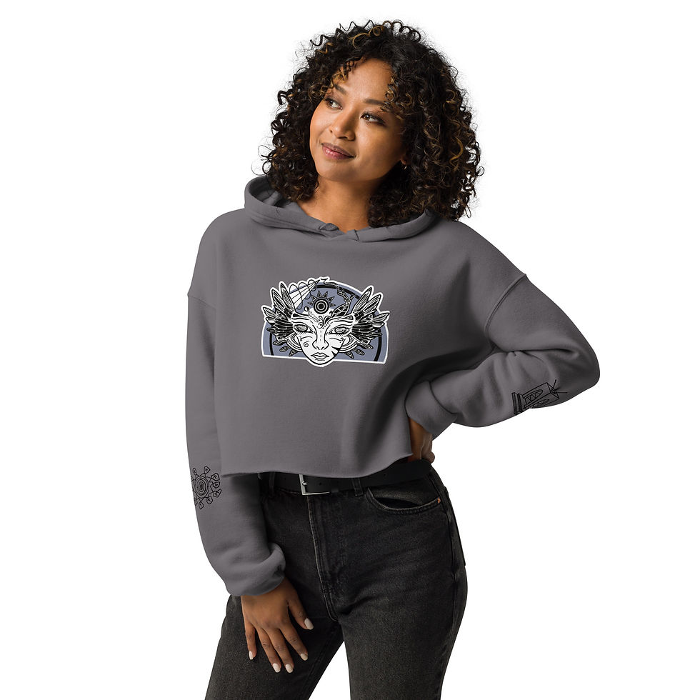 Thumbnail: Cosmic Priestess Crop Hoodie