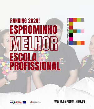 Melhor Escola Profissional - Ranking de Escolas 2020 - Esprominho - Braga