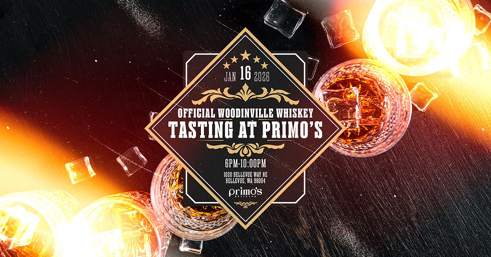 Official Woodinville Whiskey Tasting at Primo's Bellevue