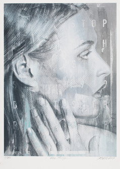Rone--'Mercury (Blue) (screenprint)'-6C