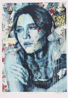 Rone--'HYDRANGEA Yellow (screenprint)'-8