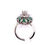 Thumbnail: Platinum Estate ring Emerald and Diamond